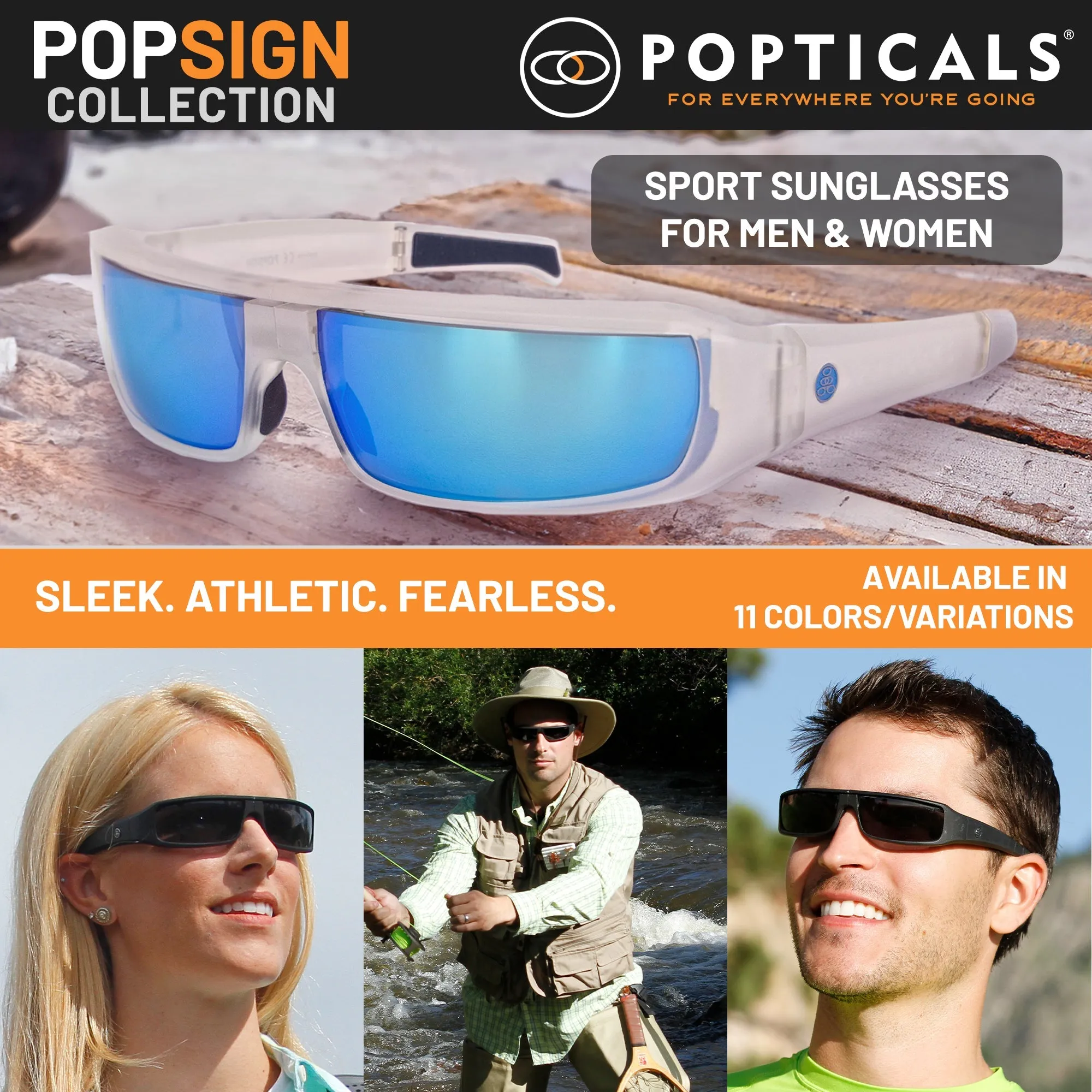POPSIGN | Polarized, Matte Tortoise/Crystal, Brown Lens
