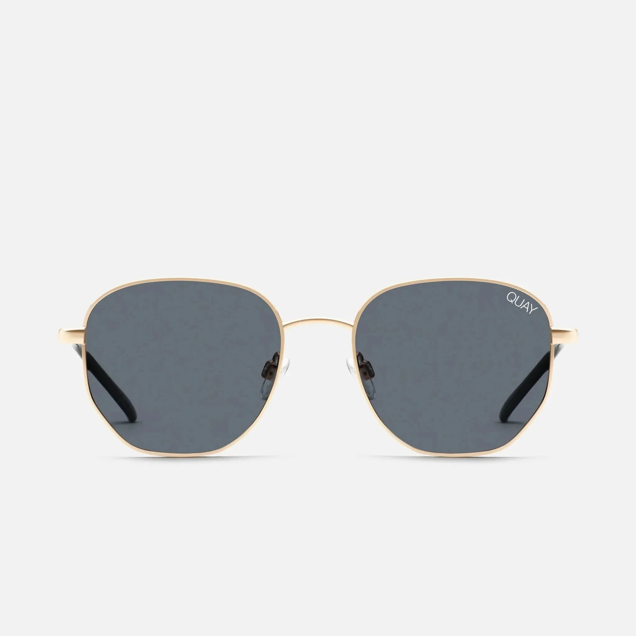 Quay Big Time Sunglasses - Gold Smoke