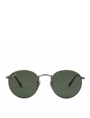 Ray-Ban RB3447 029 50 Round Metal Sunglasses Matte Gunmetal