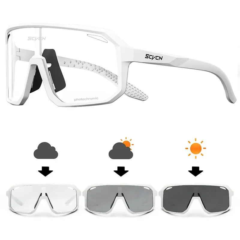 SCVCN New Cycling Running Glasses Bike for Men UV400 Outdoor Sports MTB Drving Sunglasses Women Road Bike Bicycle Goggles