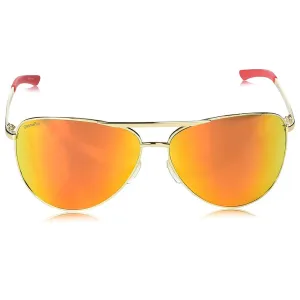 Smith Serpico 2 Unisex Gold Frame Red Mirror Lens Aviator Sunglasses - SE2CMDMGD