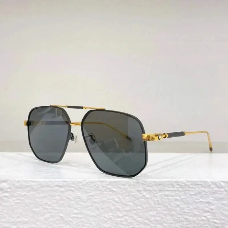 Stylish Luxury Premium Pure Titanium Polygon Rectangle Sungalsses Outdoors Men Women Sunlight Prevention Eyegalsses High Quality