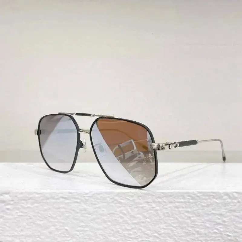 Stylish Luxury Premium Pure Titanium Polygon Rectangle Sungalsses Outdoors Men Women Sunlight Prevention Eyegalsses High Quality