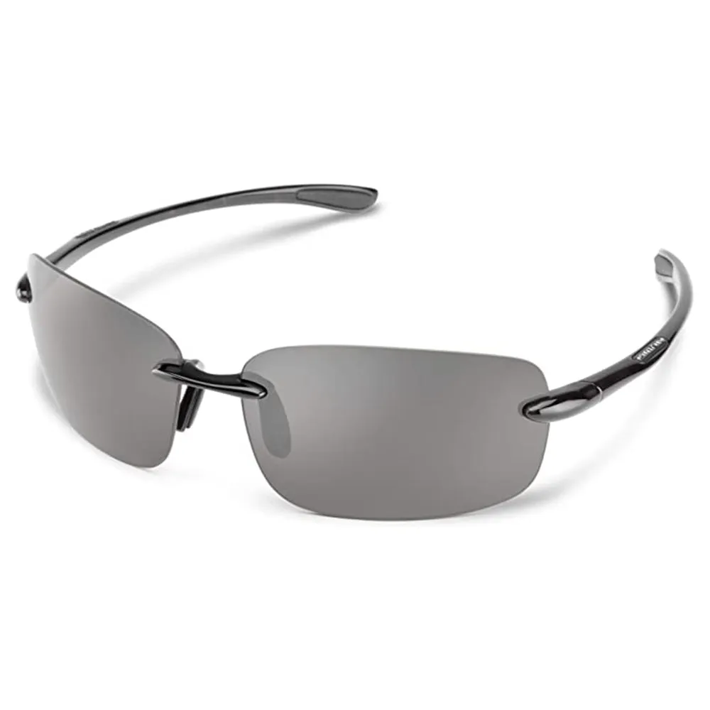 Suncloud Women's Black Frame Gray Lens Polarized Topline Sunglasses - 20233980764M9