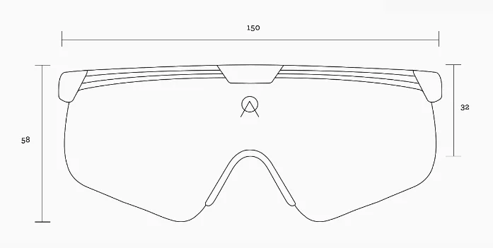 SUNGLASSES ALBA DELTA BLACK RV SKY