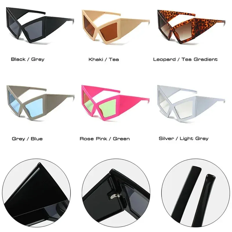 TEEK - Oversized Pop Era Cat Eye Sunglasses