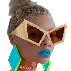 TEEK - Oversized Pop Era Cat Eye Sunglasses