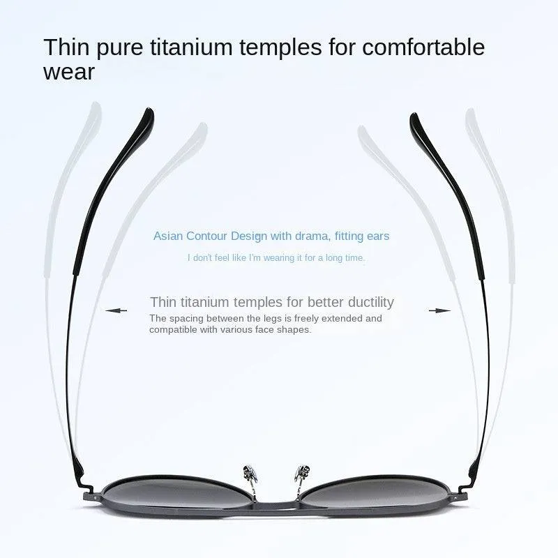 Ultralight Aluminum Magnesium Polarized Sunglasses Double Beam Aviator Sunglasses