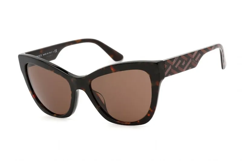 Versace Cat Eye Sunglasses Brown