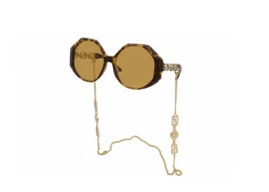 Versace Greca Chain Sunglasses Tortise