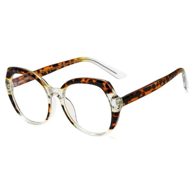 vintage optical rainbow frame round sunglasses