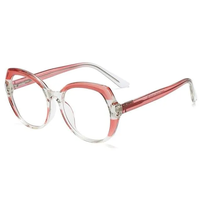 vintage optical rainbow frame round sunglasses