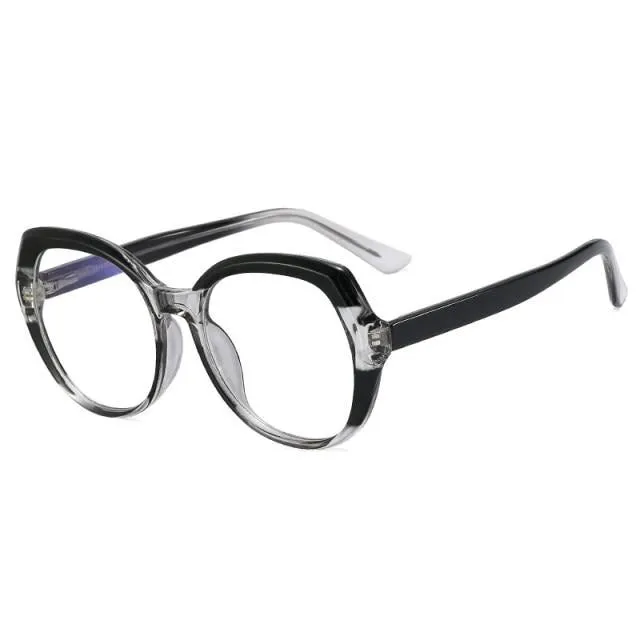 vintage optical rainbow frame round sunglasses