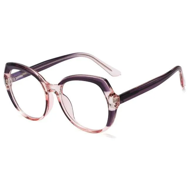 vintage optical rainbow frame round sunglasses