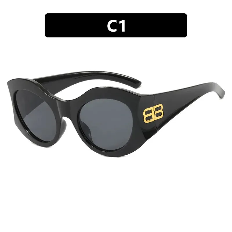 Vintage Oversized Square Cat Eye Y2K Sunglasses