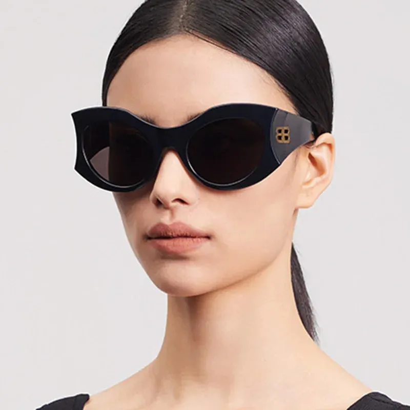 Vintage Oversized Square Cat Eye Y2K Sunglasses