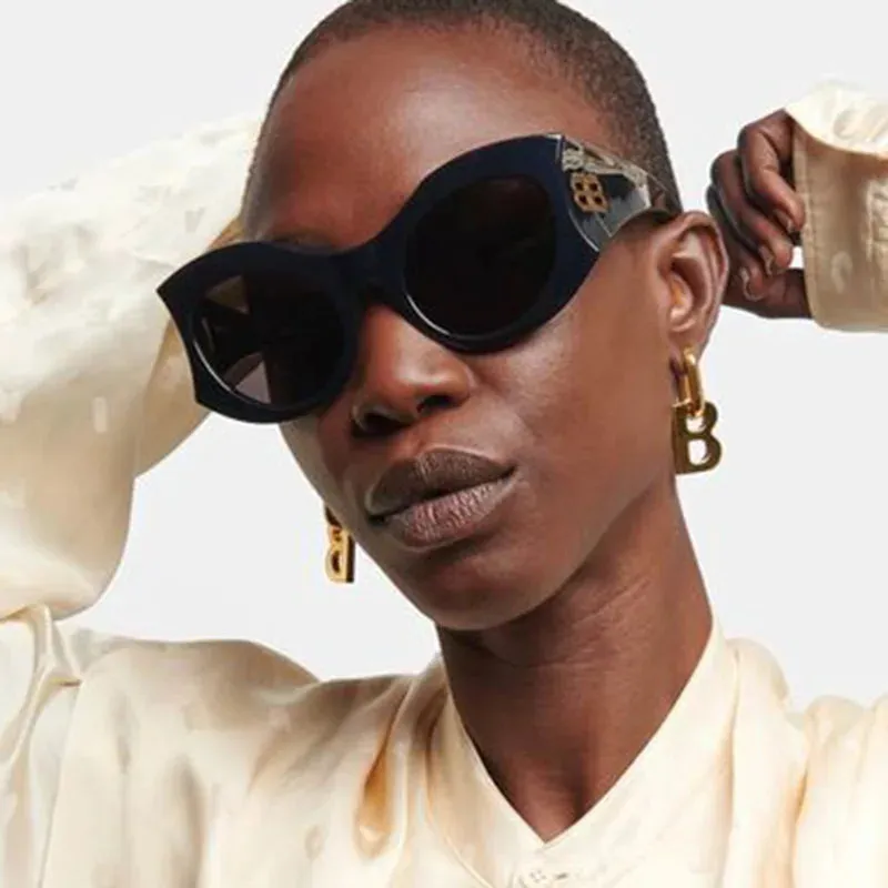 Vintage Oversized Square Cat Eye Y2K Sunglasses