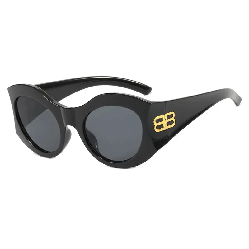 Vintage Oversized Square Cat Eye Y2K Sunglasses