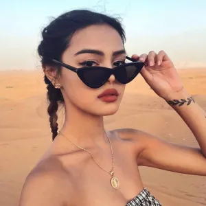 Vintage Retro Cat Eye Sun Glasses