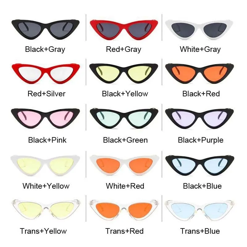 Vintage Retro Cat Eye Sun Glasses