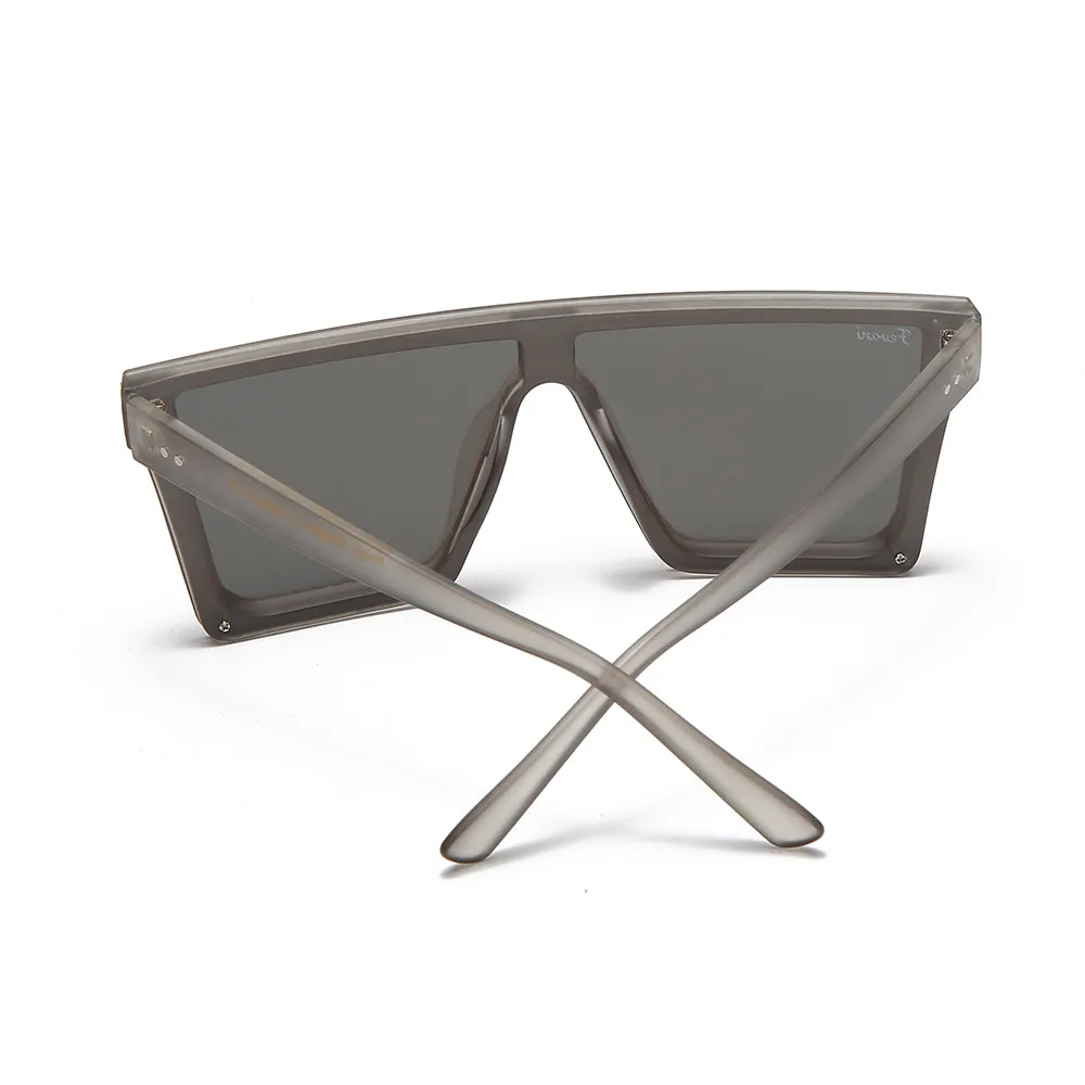 Women's Fevani Bouclier Light Grey Square Oversized Sunglasses