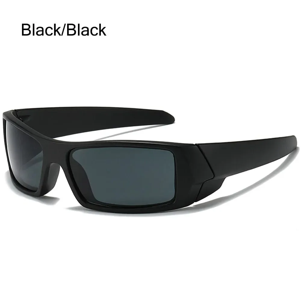 Wrap Around Y2K Sunglasses Futuristic Sports Sun Glasses 2022 Trendy Fashion Shades Vintage Punk Goggle Eyewear
