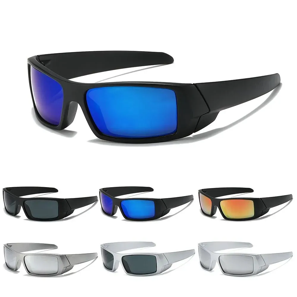 Wrap Around Y2K Sunglasses Futuristic Sports Sun Glasses 2022 Trendy Fashion Shades Vintage Punk Goggle Eyewear