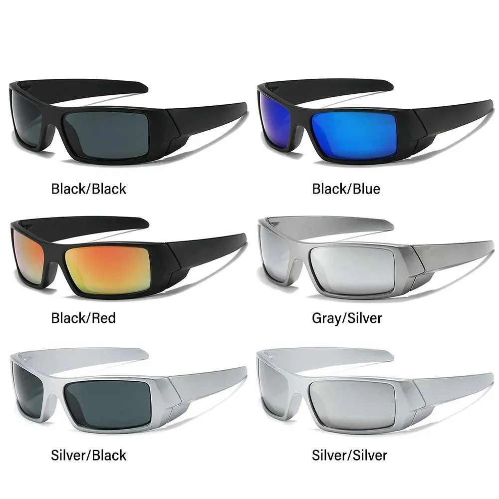 Wrap Around Y2K Sunglasses Futuristic Sports Sun Glasses 2022 Trendy Fashion Shades Vintage Punk Goggle Eyewear