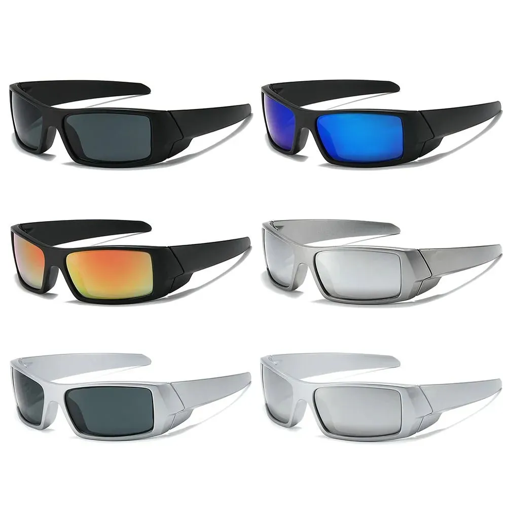 Wrap Around Y2K Sunglasses Futuristic Sports Sun Glasses 2022 Trendy Fashion Shades Vintage Punk Goggle Eyewear
