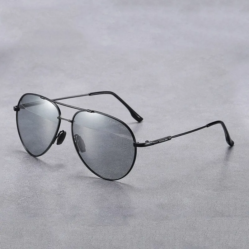 Yimaruili Men's Full Rim Double Bridge Alloy Frame Polarized Sunglasses 889