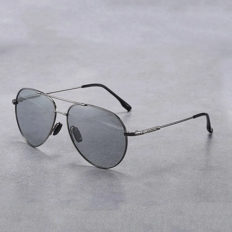 Yimaruili Men's Full Rim Double Bridge Alloy Frame Polarized Sunglasses 889