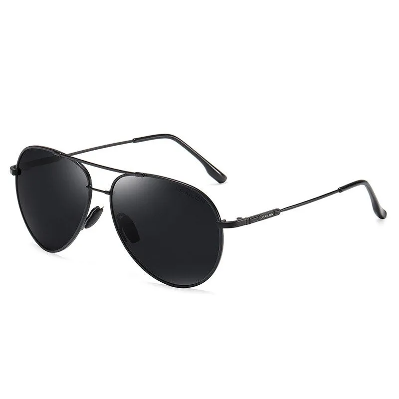 Yimaruili Men's Full Rim Double Bridge Alloy Frame Polarized Sunglasses 889