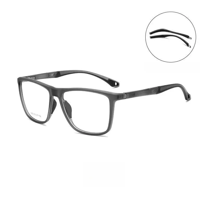 Yimaruili Men's Full Rim Square Tr 90 Sport Eyeglasses Y1230d