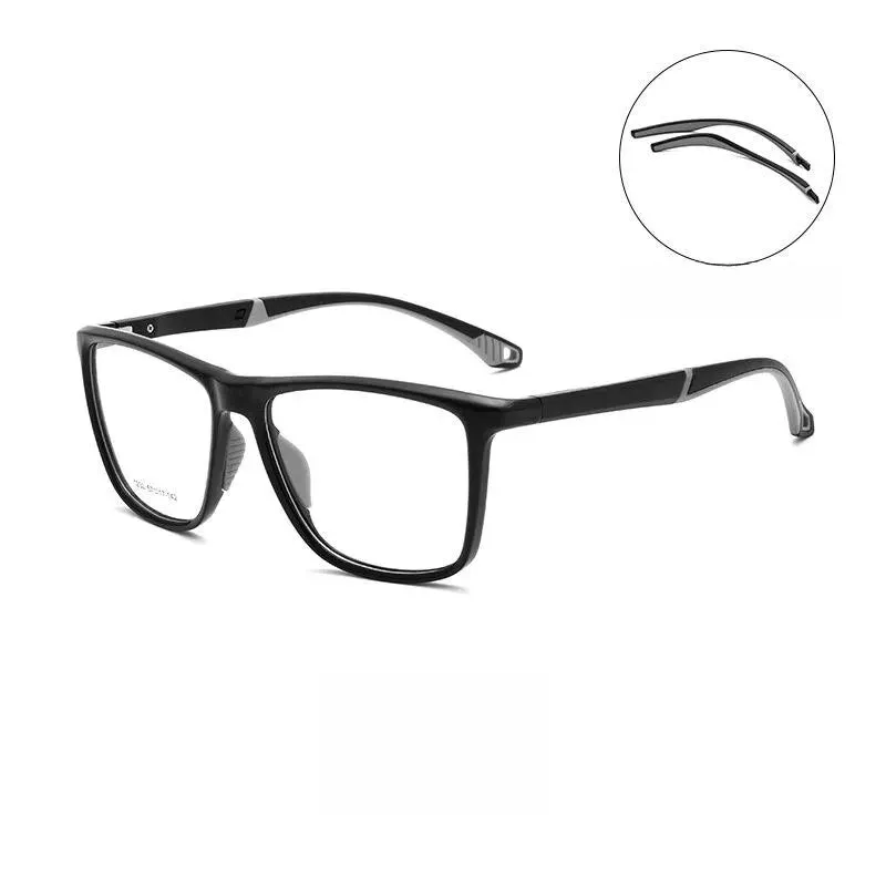 Yimaruili Men's Full Rim Square Tr 90 Sport Eyeglasses Y1230d