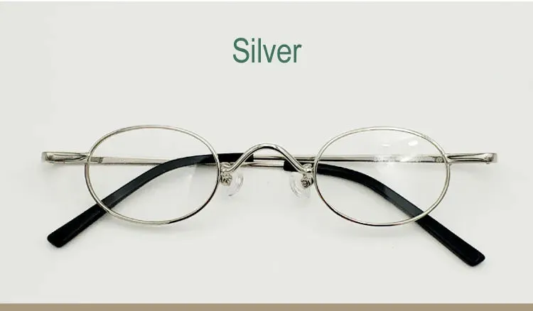 Yujo Unisex Full Rim Small Oval Alloy Eyeglasses 811004