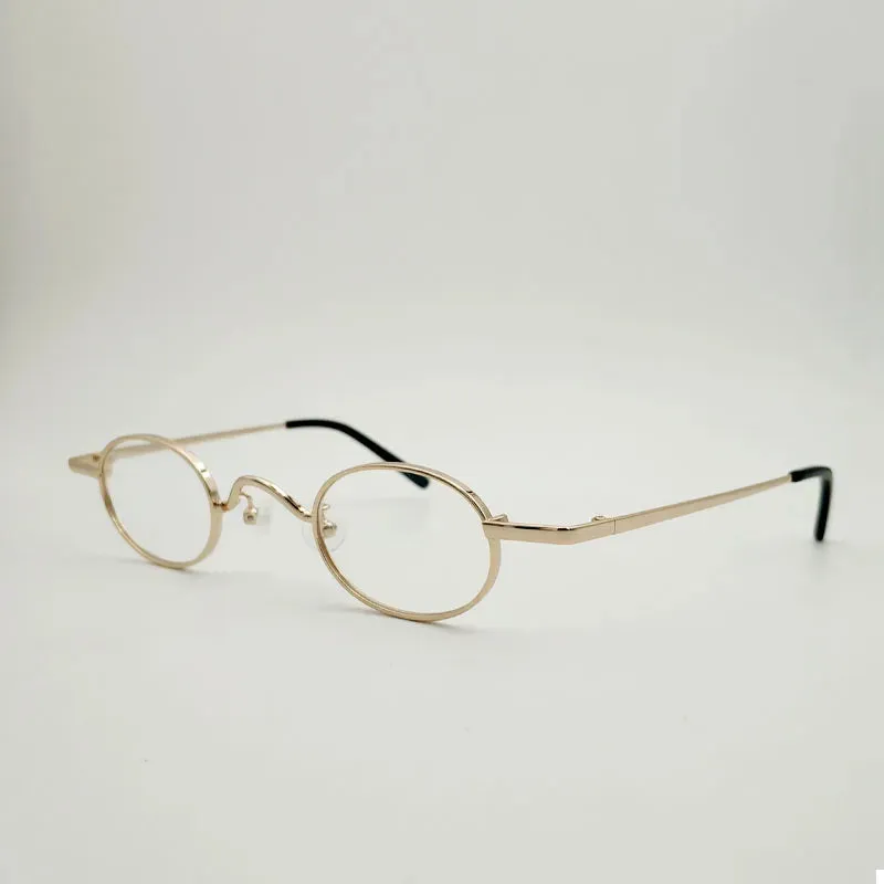 Yujo Unisex Full Rim Small Oval Alloy Eyeglasses 811004