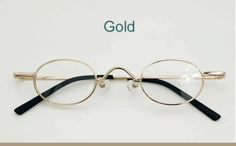 Yujo Unisex Full Rim Small Oval Alloy Eyeglasses 811004