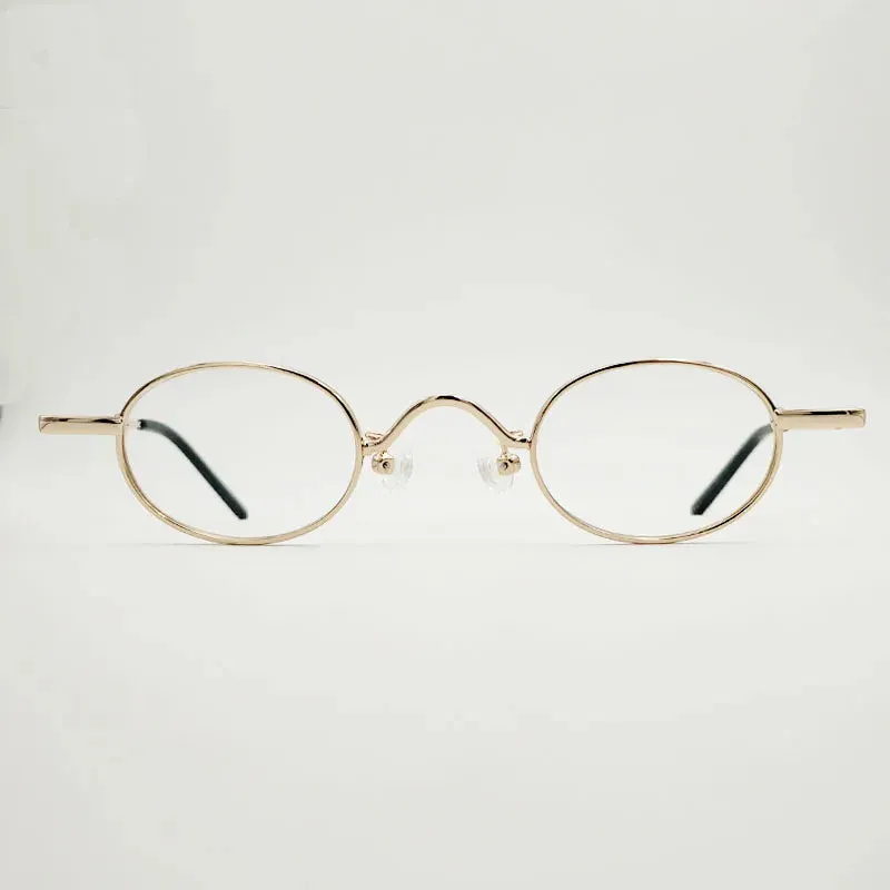 Yujo Unisex Full Rim Small Oval Alloy Eyeglasses 811004
