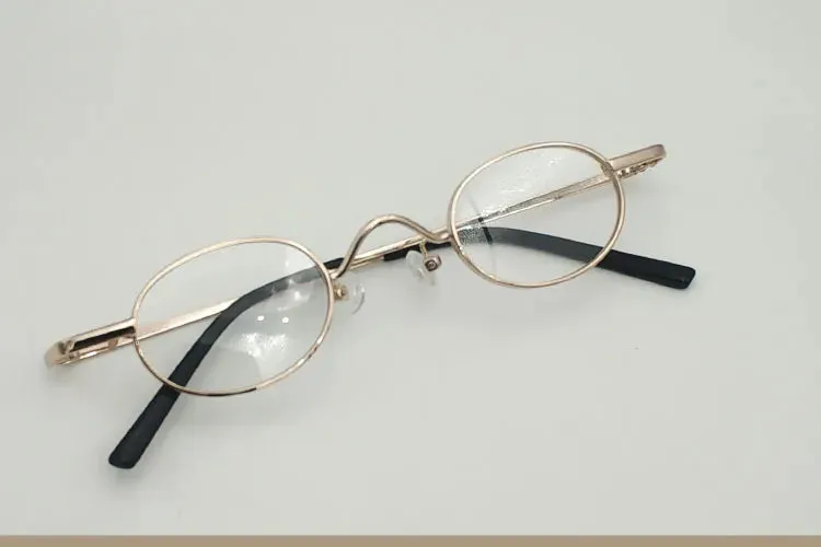 Yujo Unisex Full Rim Small Oval Alloy Eyeglasses 811004