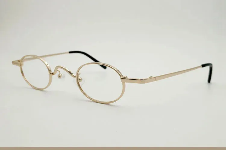 Yujo Unisex Full Rim Small Oval Alloy Eyeglasses 811004