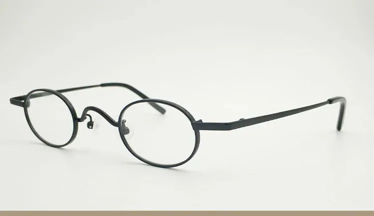 Yujo Unisex Full Rim Small Oval Alloy Eyeglasses 811004