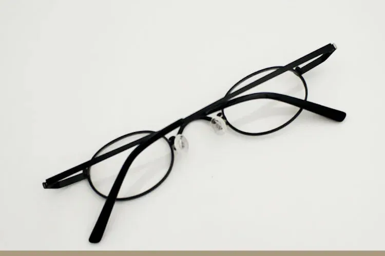 Yujo Unisex Full Rim Small Oval Alloy Eyeglasses 811004